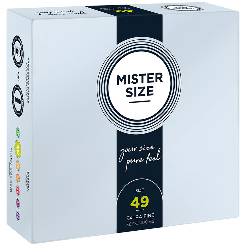 MISTER SIZE – PRÉSERVATIF TAILLE S 49 MM (36 UNITÉS)