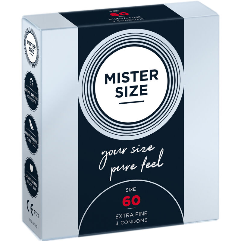 MISTER SIZE – PRÉSERVATIF TAILLE XL 60 MM (3 UNITÉS)