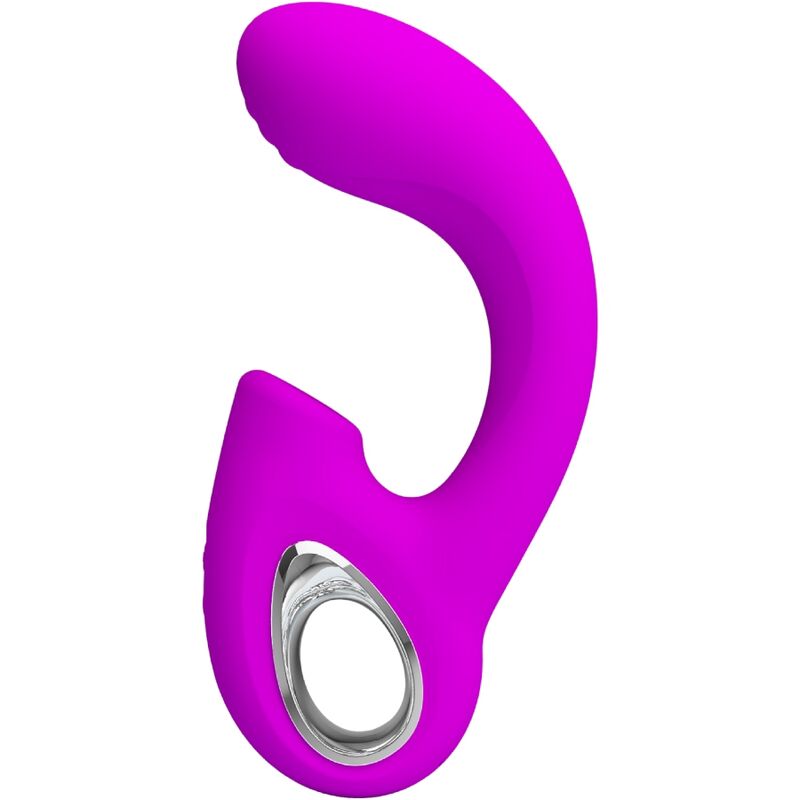 PRETTY LOVE – SIBEL VIBRATEUR POINT G + STIMULATEUR CLITORIS SIBEL 10 VIBRATIONS VIOLET