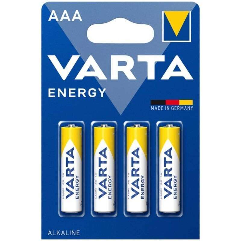 VARTA – PILE ALCALINE ENERGY AAA LR03 BLISTER*4