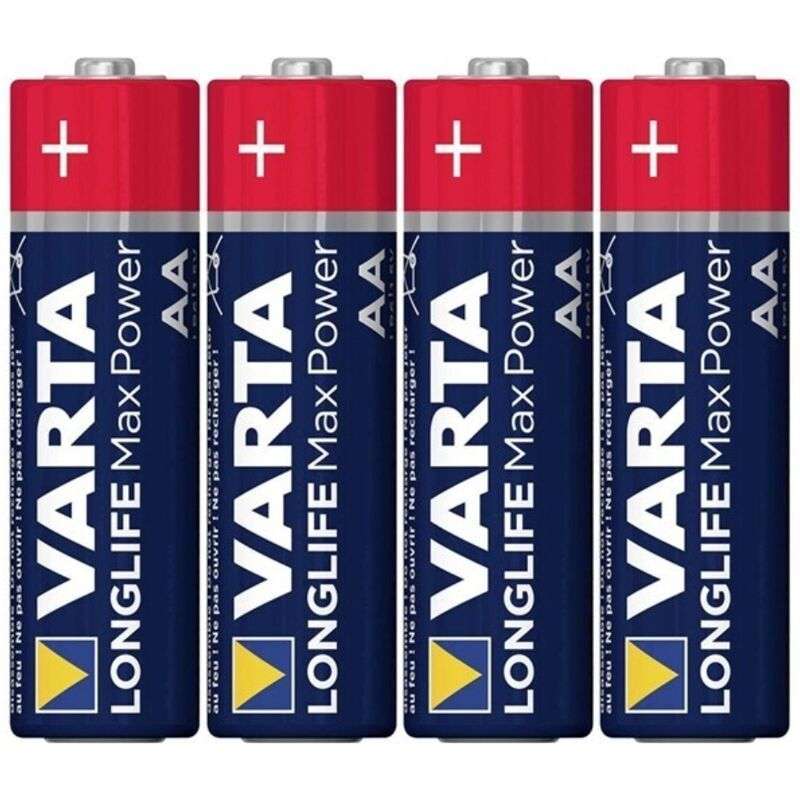 VARTA – PILE RÉTRACTABLE ALCALINE MAX POWER AA LR6*4