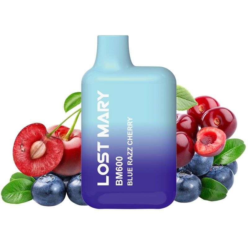 LOST MARY – BM600 VAPER NICOTINE 2% JETABLE BLUE RAZZ CHERRY