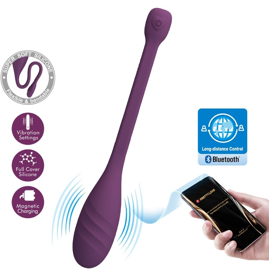 PRETTY LOVE – VIBRATEUR CONTRÔLÉ PAR APPLICATION LEVIATHAN VIOLET