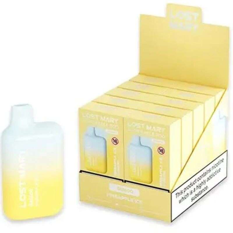 LOST MARY – (PACK PROFESSIONNEL EXPOSANT -10 UNITÉS) BM600 NICOTINE VAPER 2% JETABLE PINEAPPLE ICE