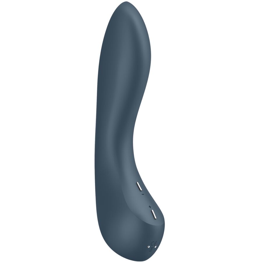 SATISFYER – VIBRATEUR PROGRAMME 12 VIBRATIONS G-SPOT WAVE 4 GRIS FONCÉ