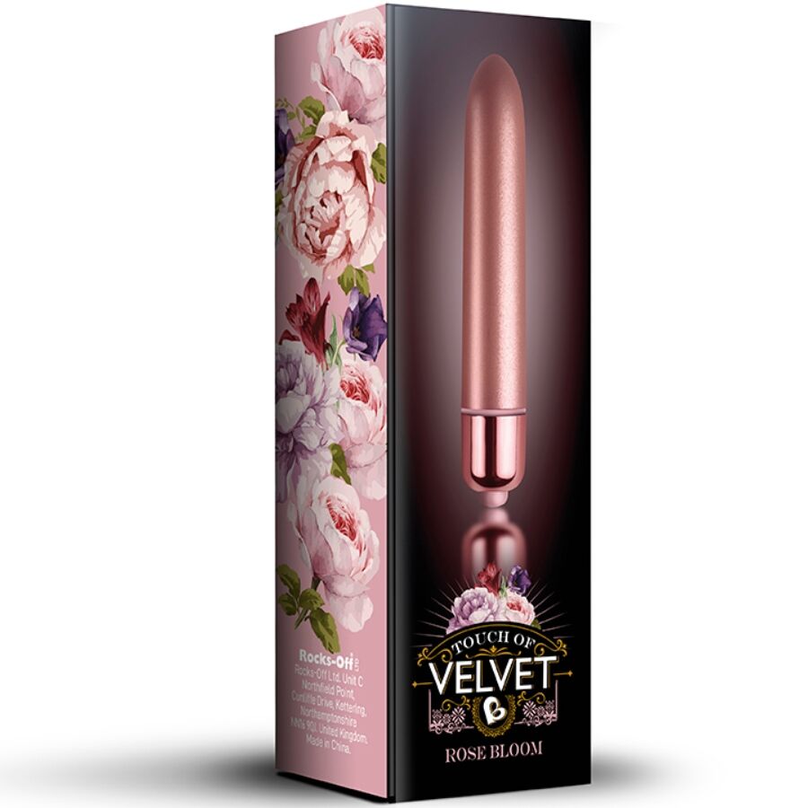 ROCKS-OFF – BALLE VIBRANTE TOUCH OF VELVET ROSE BLOOM 10 VITESSES