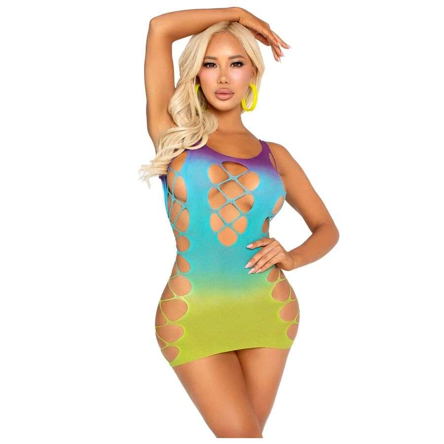 LEG AVENUE – MINI ROBE SANS COUTURE AVEC OUVERTURES OCÉAN