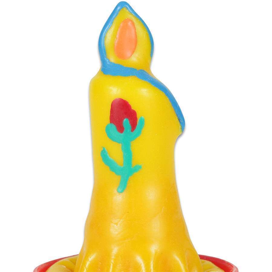 CONDOMERIE – BOUGIE PRÉSERVATIF FANTAISIE PEINTE À LA MAIN