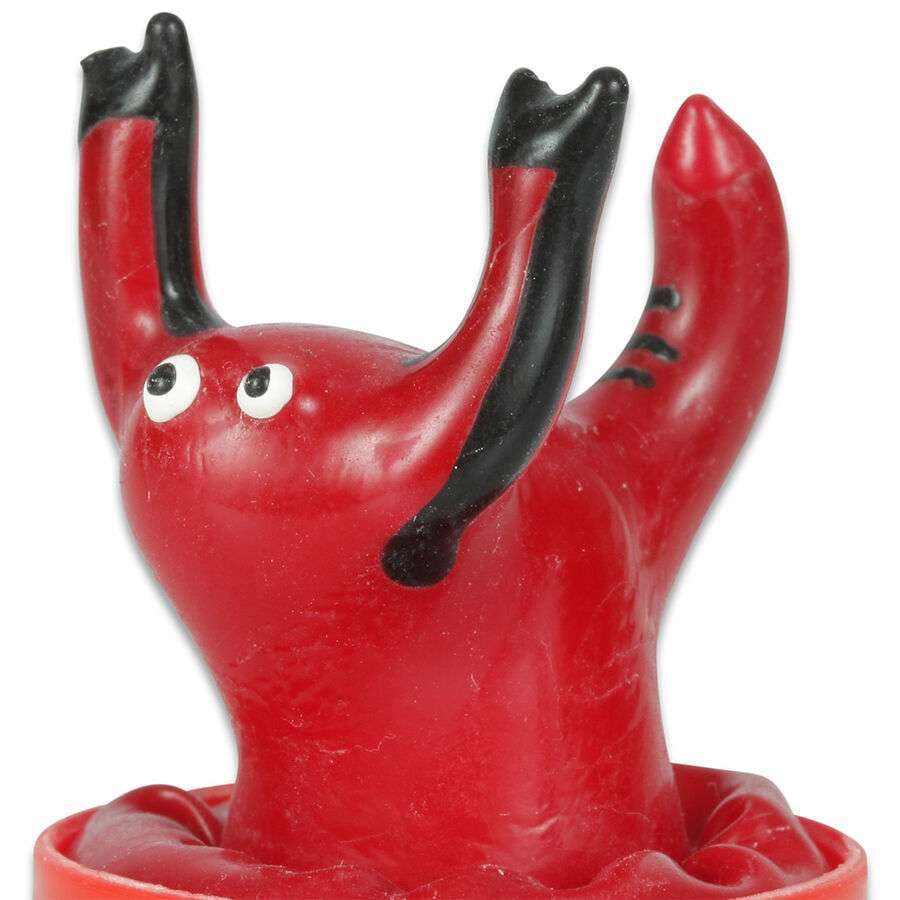 CONDOMERIE – PRÉSERVATIFS FANTAISIE PEINTS À LA MAIN ROUGE SCORPION