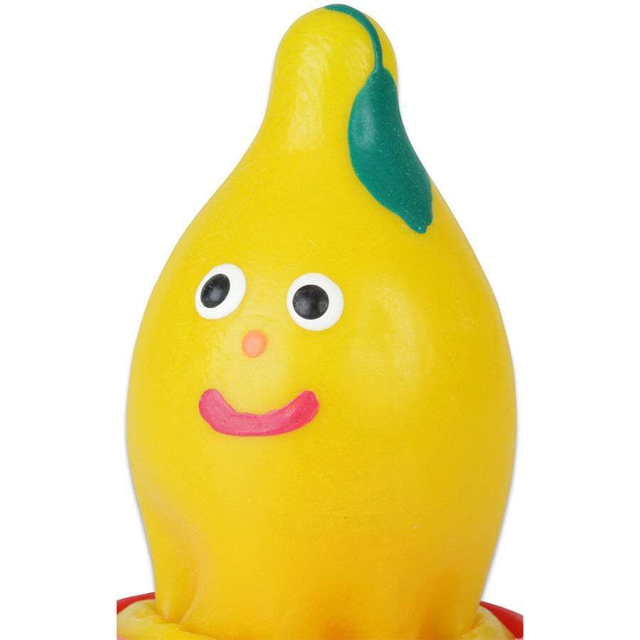 CONDOMERIE – PRÉSERVATIFS FANTAISIE PEINTS À LA MAIN CITRON