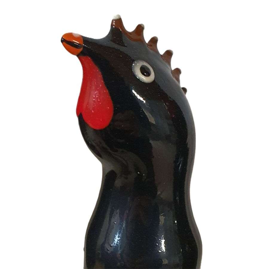 CONDOMERIE – PRÉSERVATIFS FANTAISIE PEINTS À LA MAIN COQ NOIR