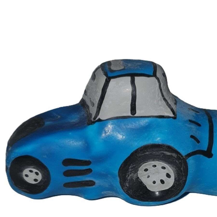 CONDOMERIE – PRÉSERVATIFS FANTAISIE PEINTS À LA MAIN TRACTEUR BLEU XL