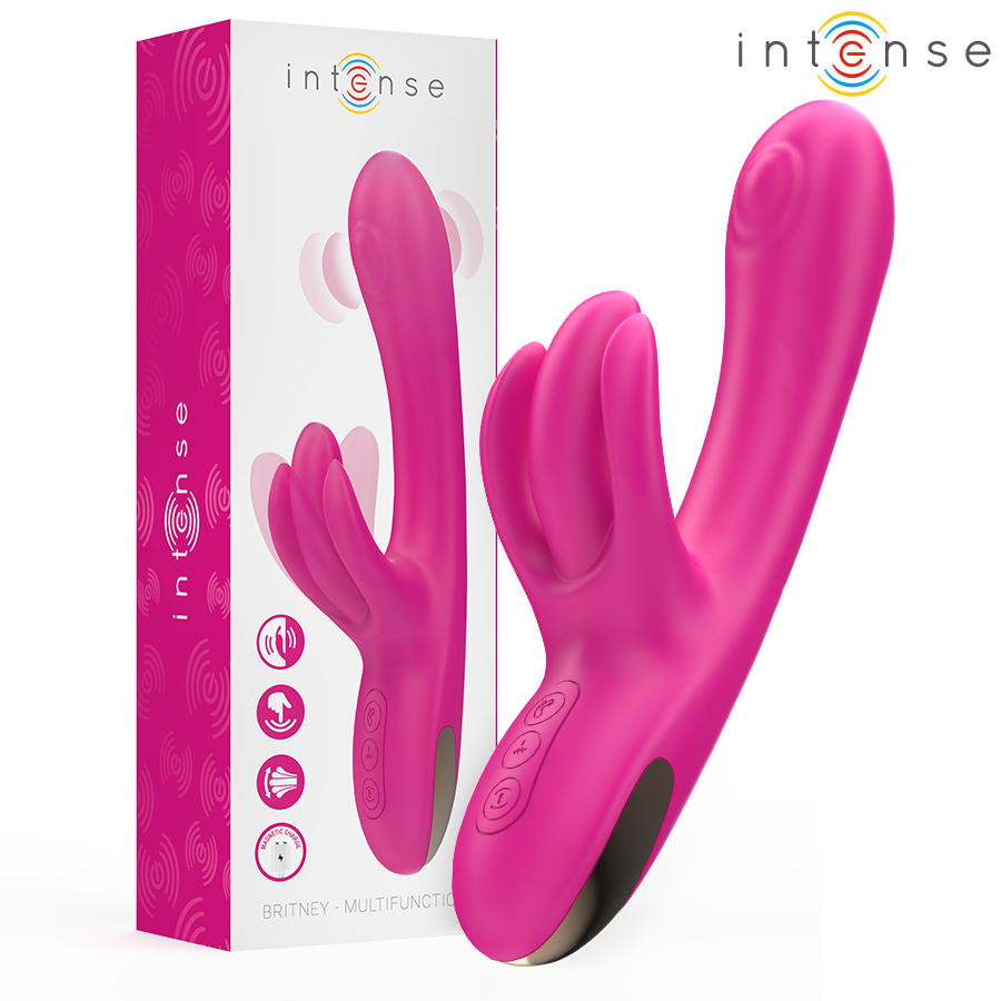 INTENSE – BRITNEY VIBRATEUR LAPIN MULTIFONCTION 23 CM ROSE