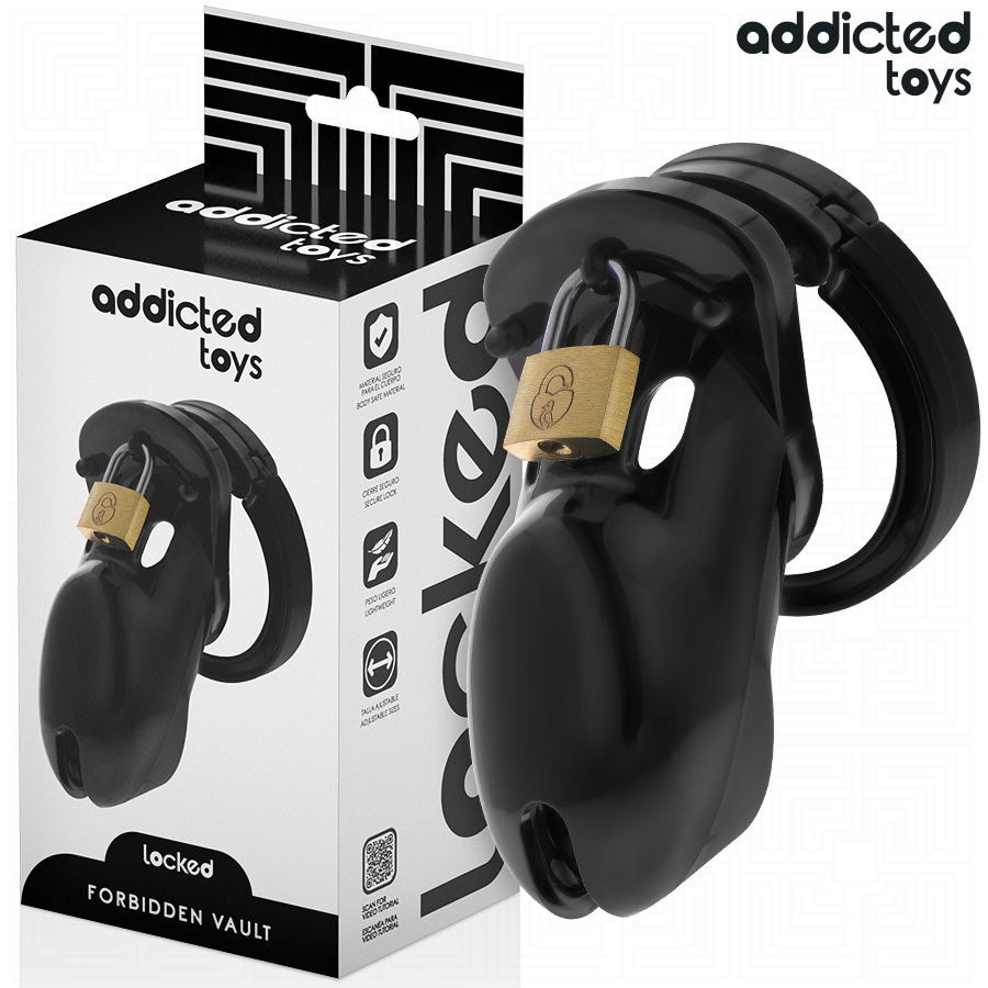 ADDICTED TOYS LOCKED – CAGE À PÉNIS INTERDITE 10 CM