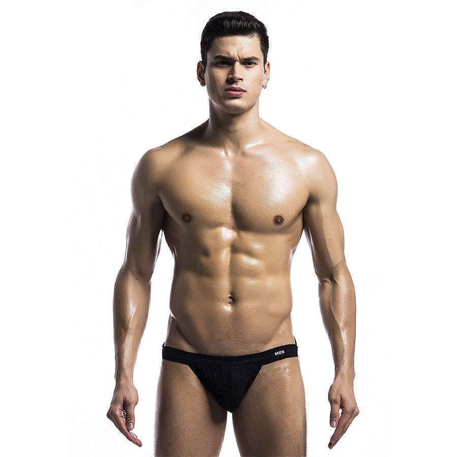 MOB – MAILLOT DE BAIN FETISH JOCKSTRAP NOIR TAILLE L