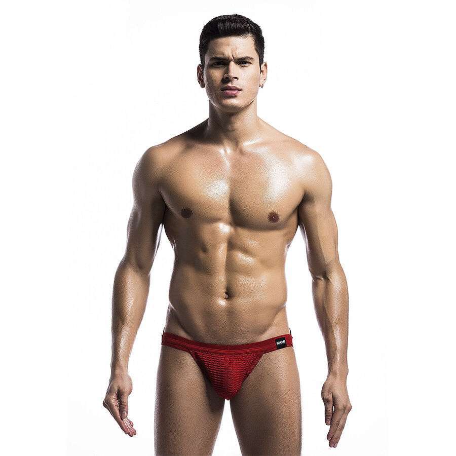 MOB – MAILLOT DE BAIN FETISH JOCKSTRAP ROUGE TAILLE L