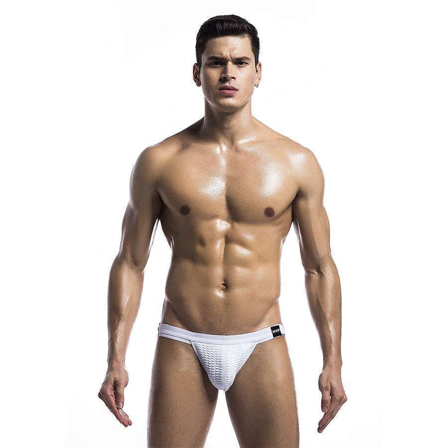 MOB – MAILLOT DE BAIN FÉTICHE BLANC JOCKSTRAP TAILLE L