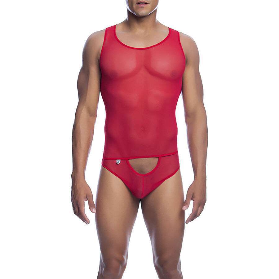 MOB – BODY TRANSPARENT ROUGE TAILLE L/XL
