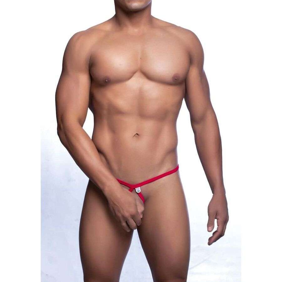 MOB – STRING ROUGE EN FORME DE LARME TAILLE L/XL