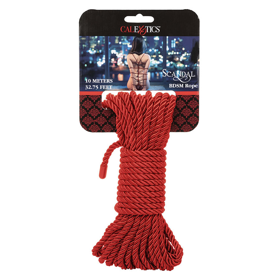 CALEXOTICS – SCANDAL CORDE BDSM ROUGE 10 M