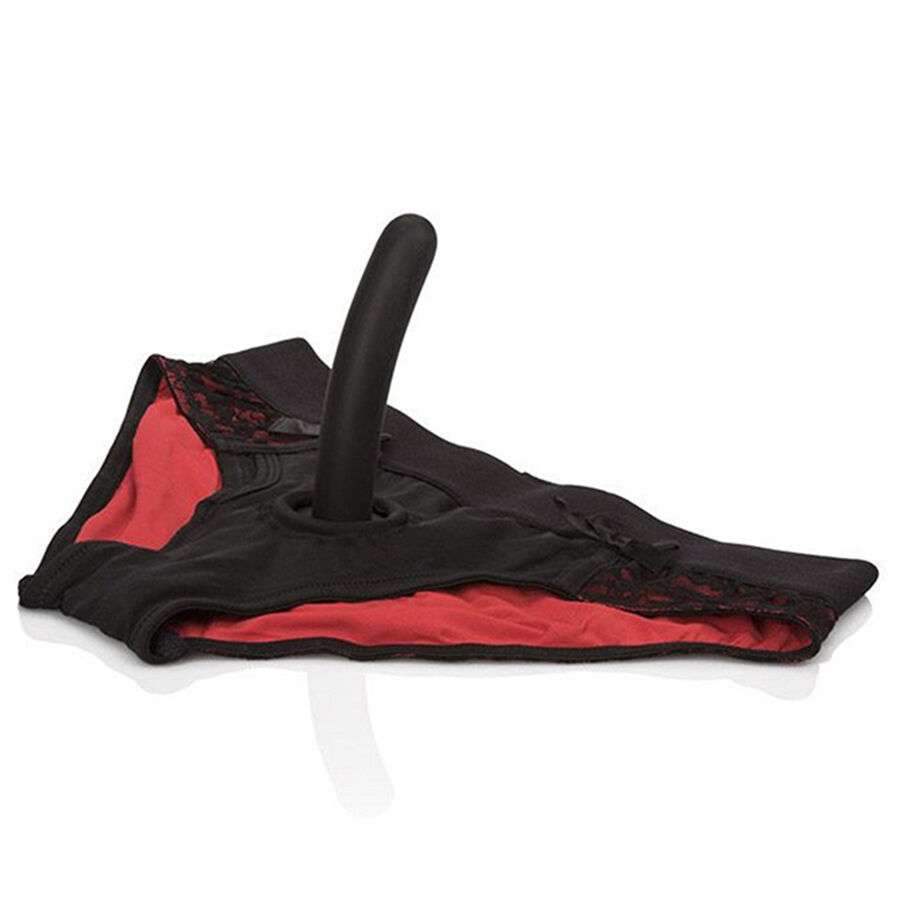 CALEXOTICS – SCANDAL SET DE BRAGUITAS ROJAS CON DILDO TALLA S/M