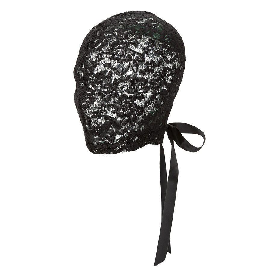CALEXOTICS – SCANDAL CAGOULE EN DENTELLE NOIRE AVEC NŒUD