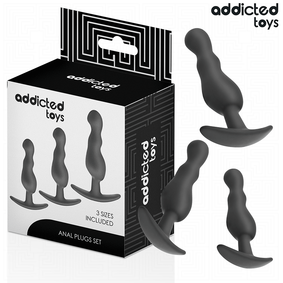 ADDICTED TOYS – LOT DE 3 PLUG ANAL MODÈLE 1