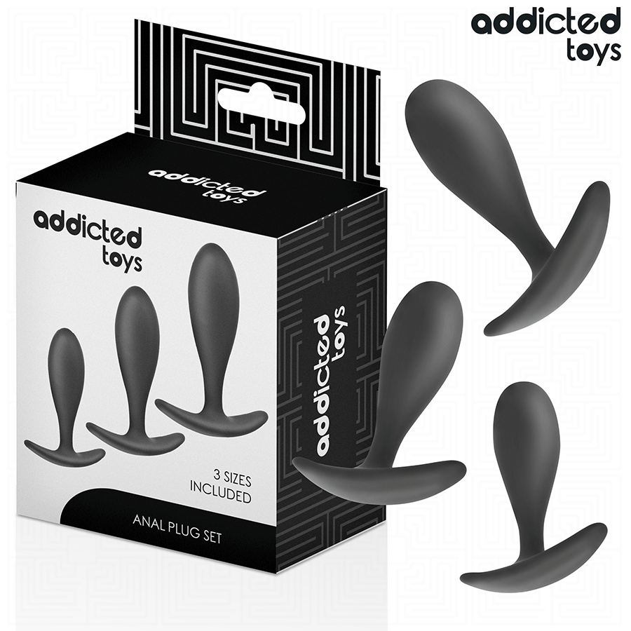 ADDICTED TOYS – LOT DE 3 PLUG ANAL MODÈLE 2