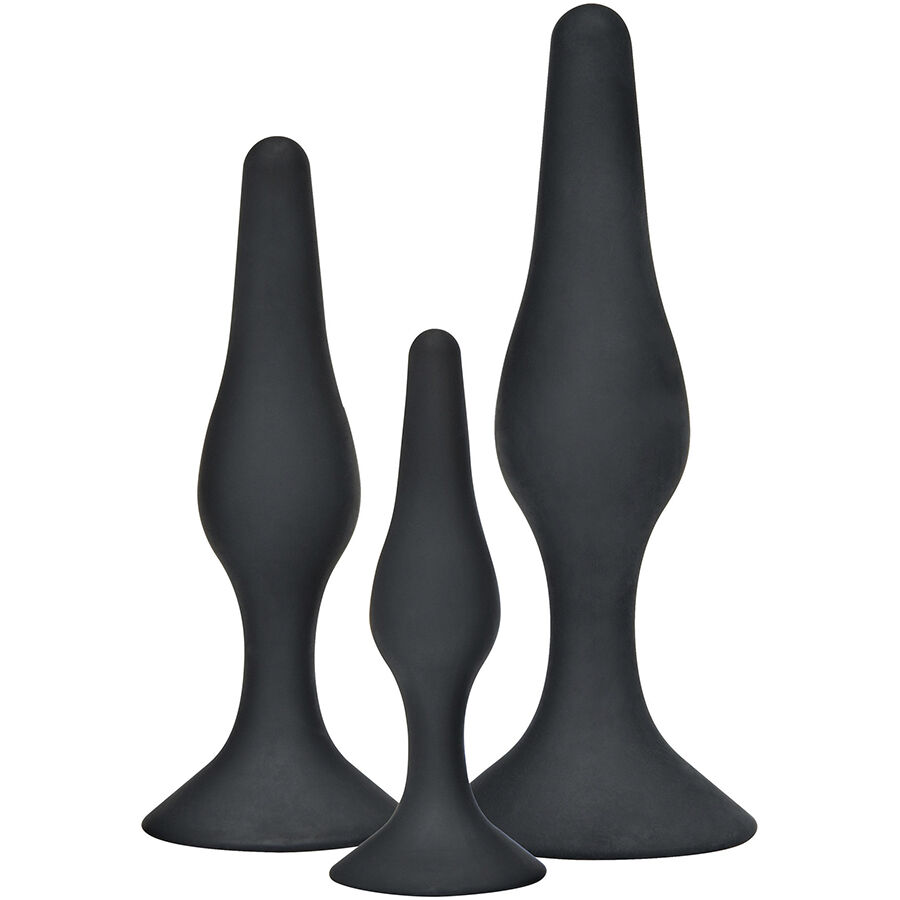 TOYJOY – Plug anal CURVY COMPANIONS 3 pièces Noir
