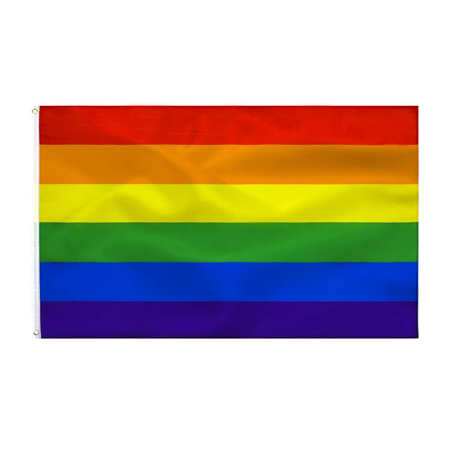 FIERTÉ – DRAPEAU ARC-EN-CIEL 90 X 150 CM
