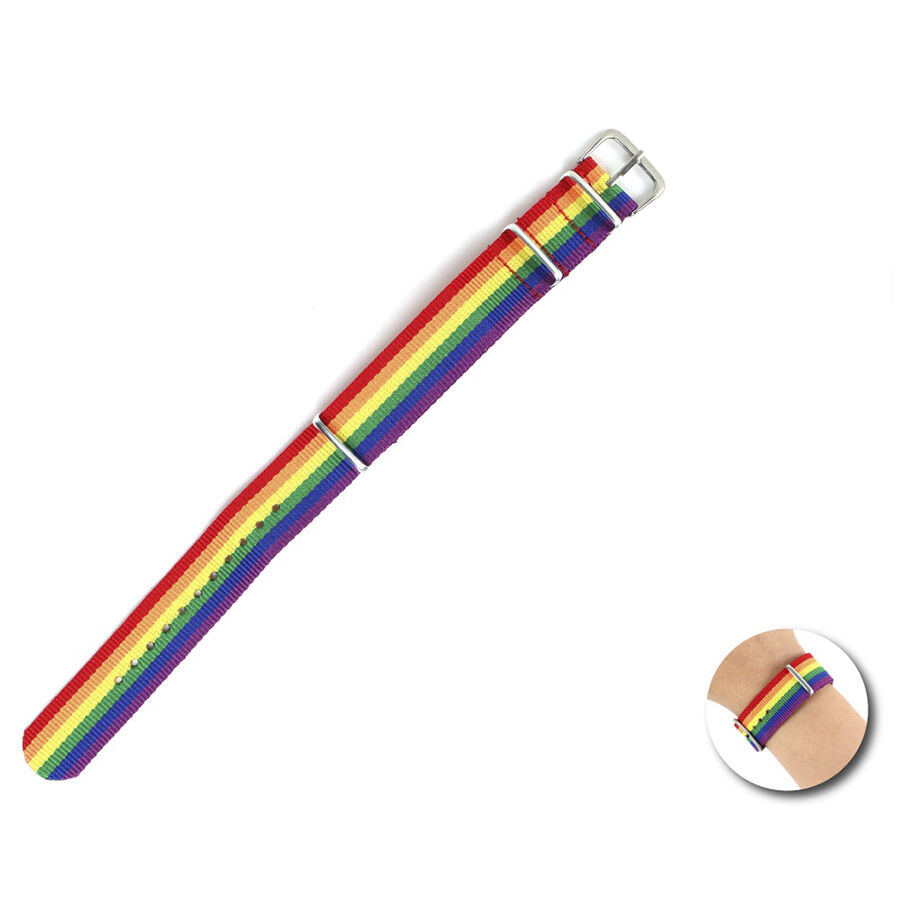 FIERTÉ – BRACELET DRAPEAU ARC-EN-CIEL