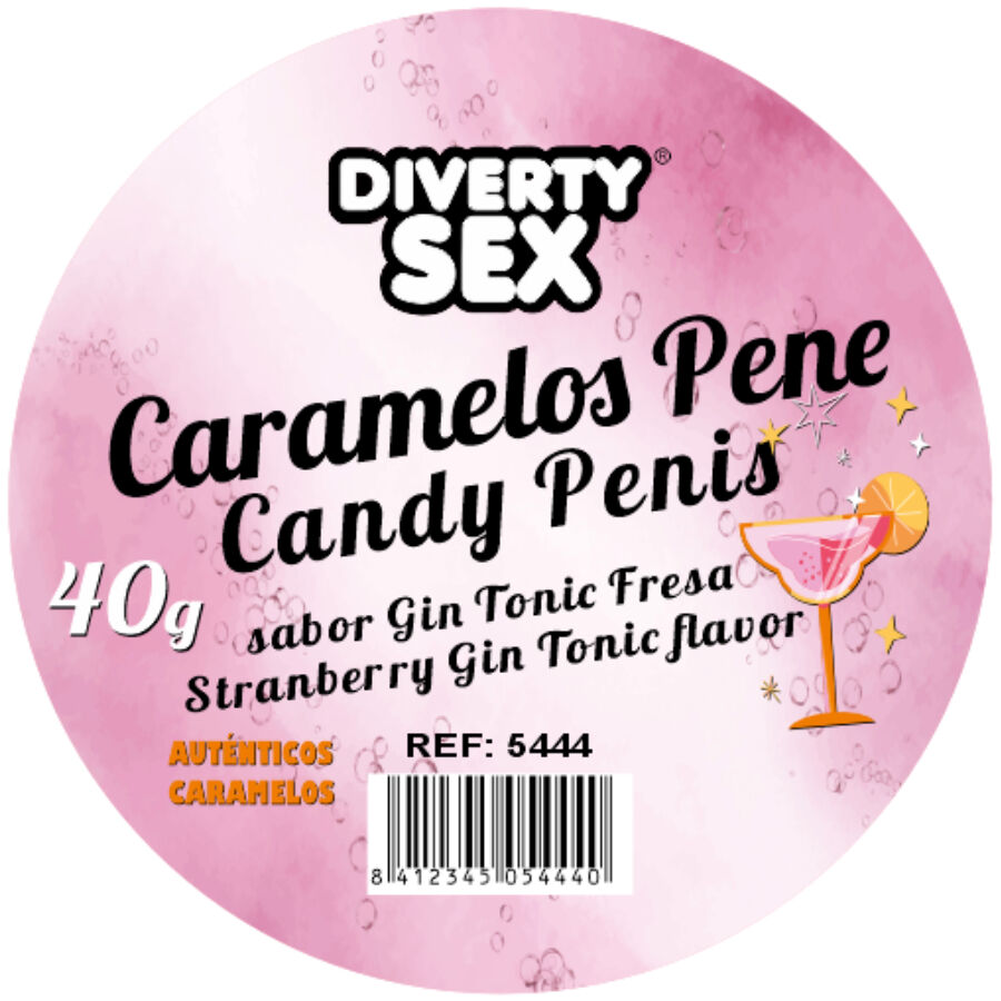DIABLO PICANTE – 20 BONBONS PÉNIS À LA SAVEUR GIN  TONIC