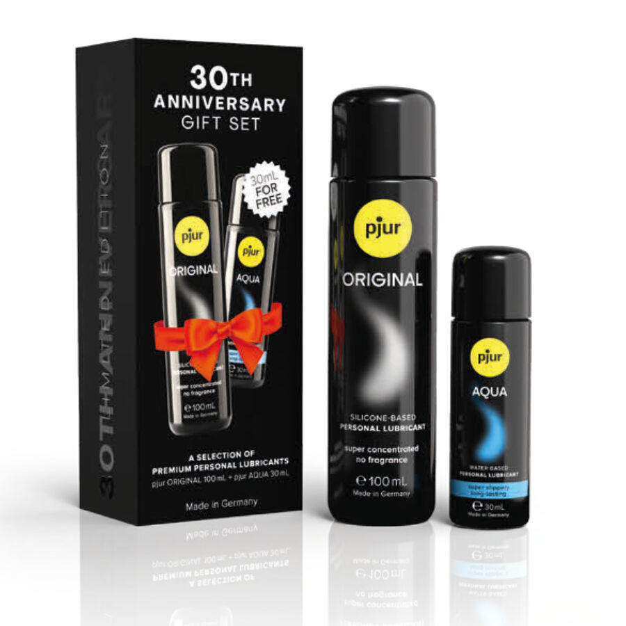 PJUR – COFFRET 30E ANNIVERSAIRE PJUR ORIGINAL 100 ML + PJUR AQUA 30 ML EN CADEAU