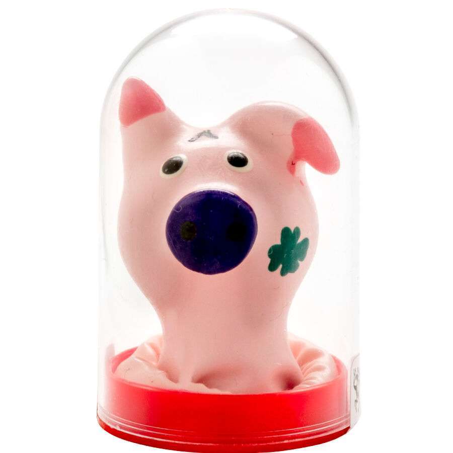 CONDOMERIE – PRÉSERVATIFS FANTAISIE PEINTS À LA MAIN TÊTE DE COCHON