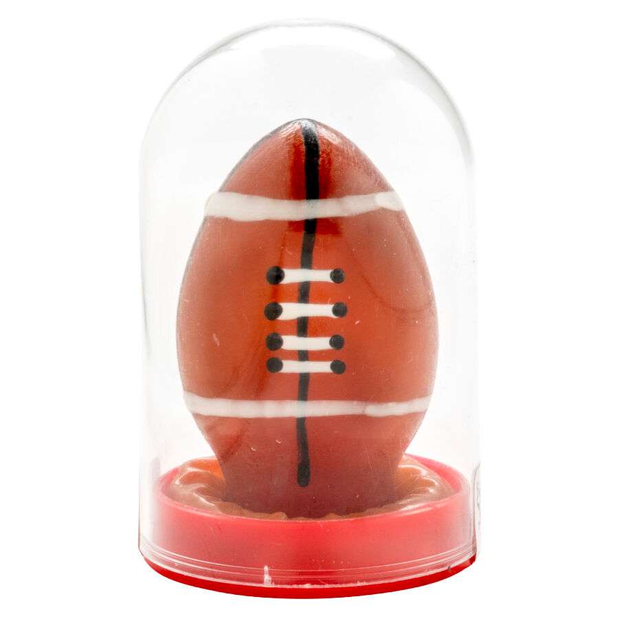 CONDOMERIE – PRÉSERVATIFS FANTAISIE PEINTS À LA MAIN BALLON DE RUGBY