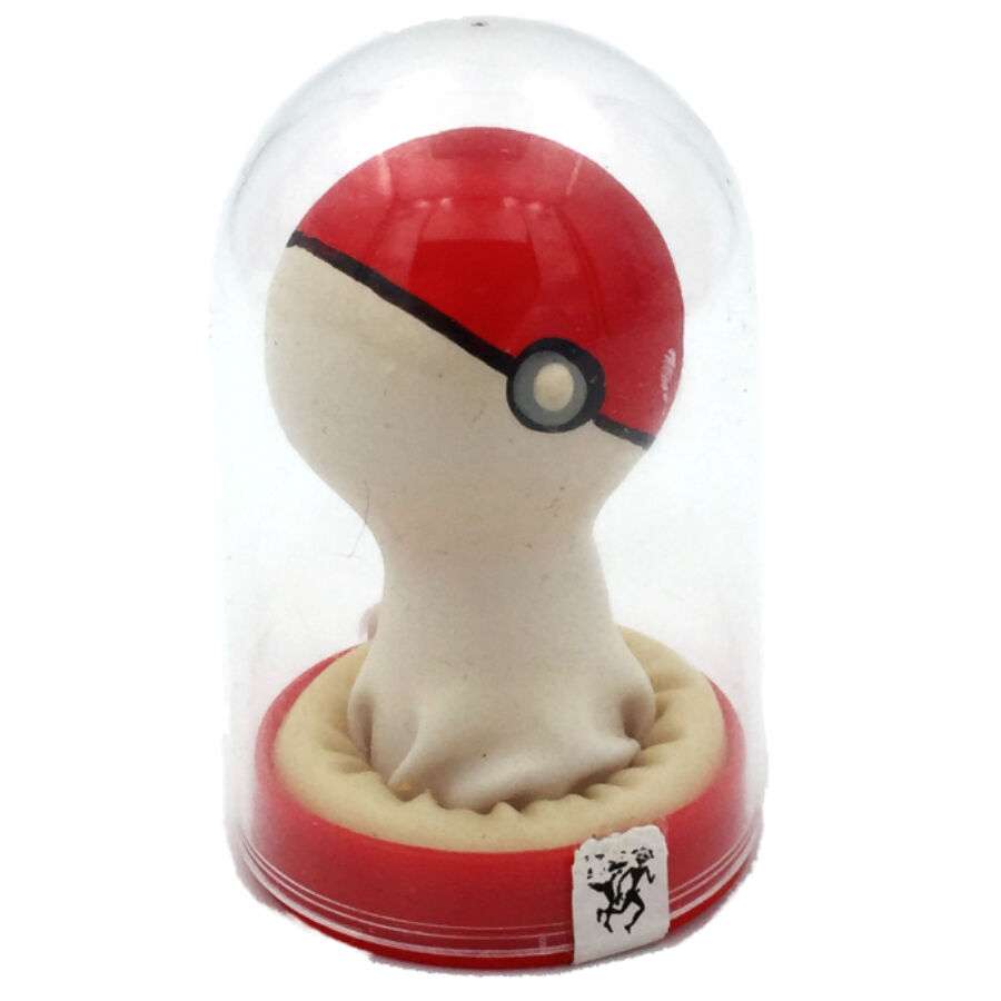 CONDOMERIE – PRÉSERVATIFS FANTAISIE PEINTS À LA MAIN POKEBALL ROUGE-BLANC