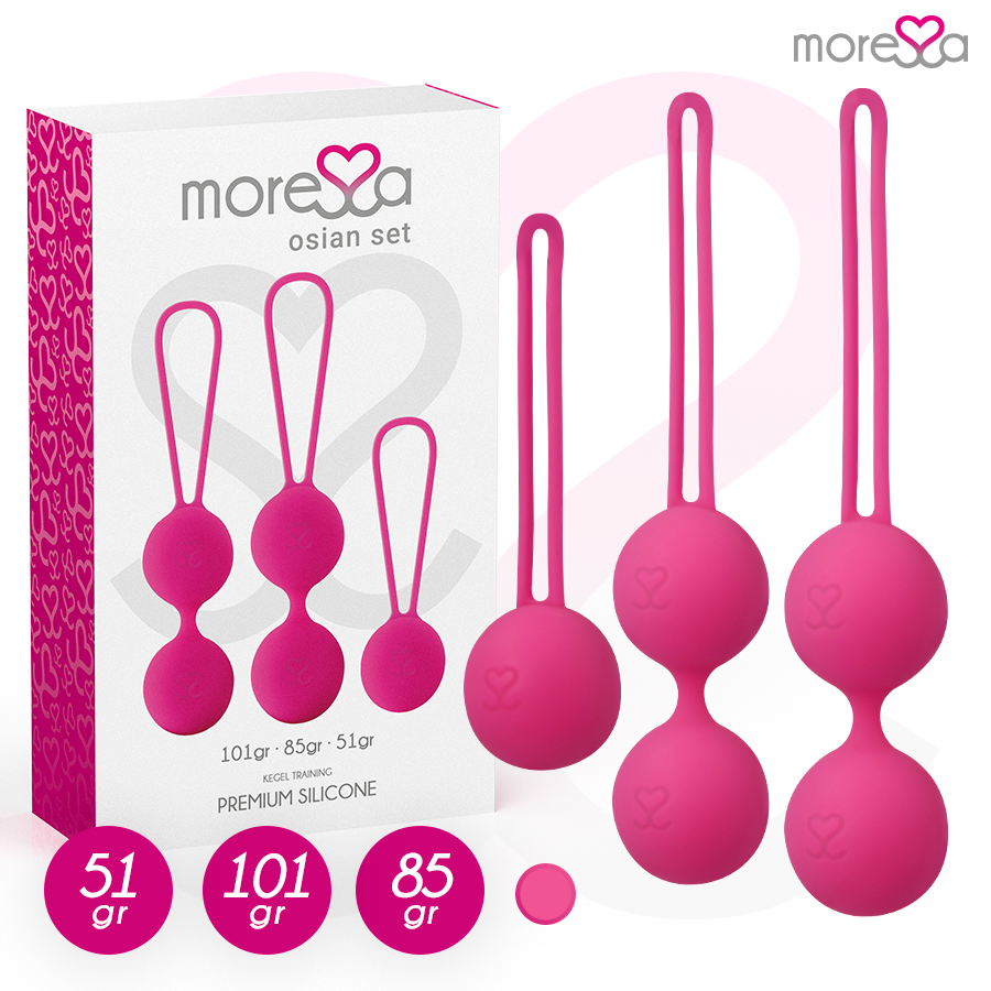 MORESSA – OSIAN SET PREMIUM SILICONE ROSE (Osian One – 51 g  Osian Two – 101 g  Osian Three 85 g)