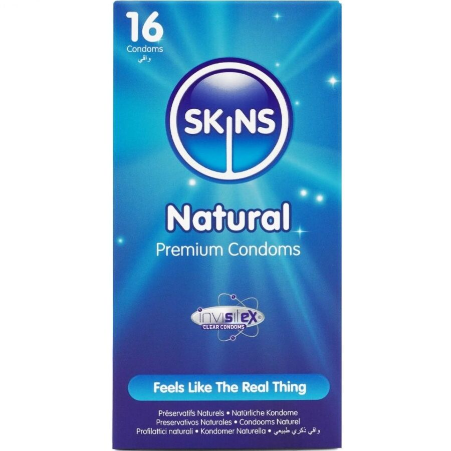 SKINS – PACK DE 16 PRÉSERVATIFS NATURELS PREMIUM