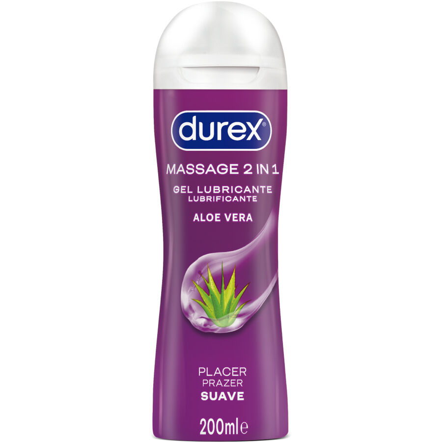 DUREX – GEL LUBRIFIANT DE MASSAGE DOUX À LALOE VERA 200 ML