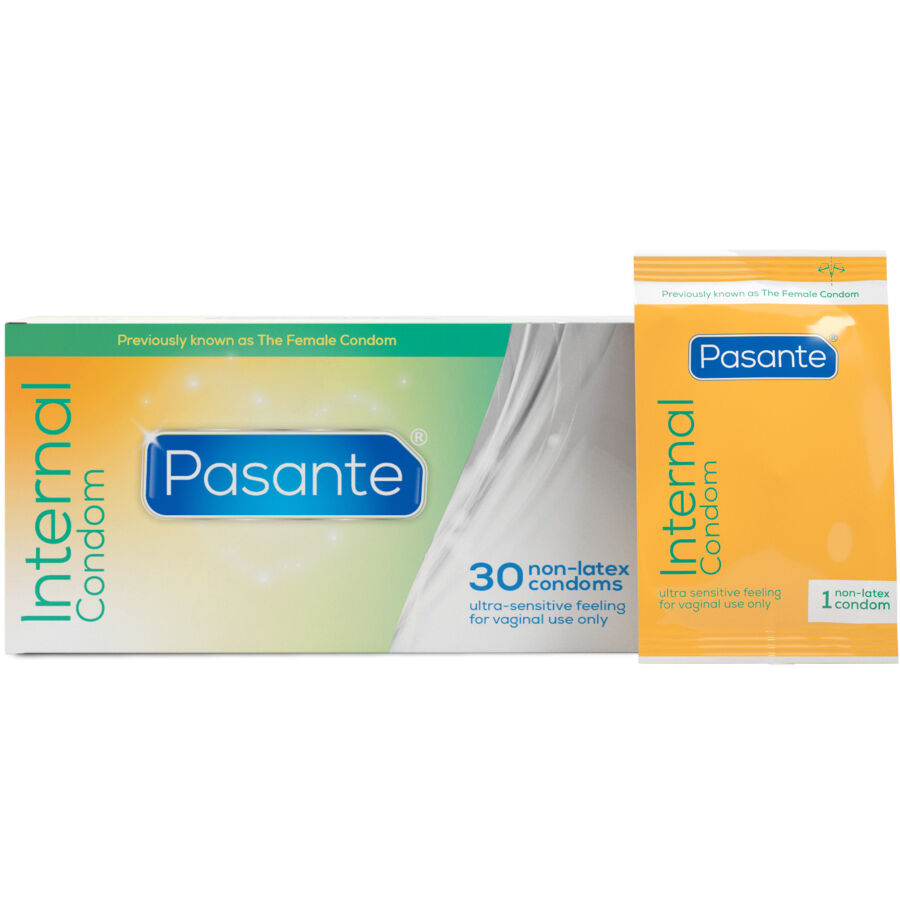 PASANTE – PRÉSERVATIFS FÉMININS INTERNES BOÎTE 30 UNITÉS