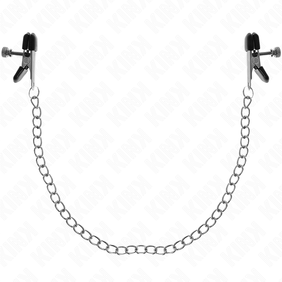 KINK – PINCES À TAMELON CHAÎNE PLATE ARGENT 34 CM