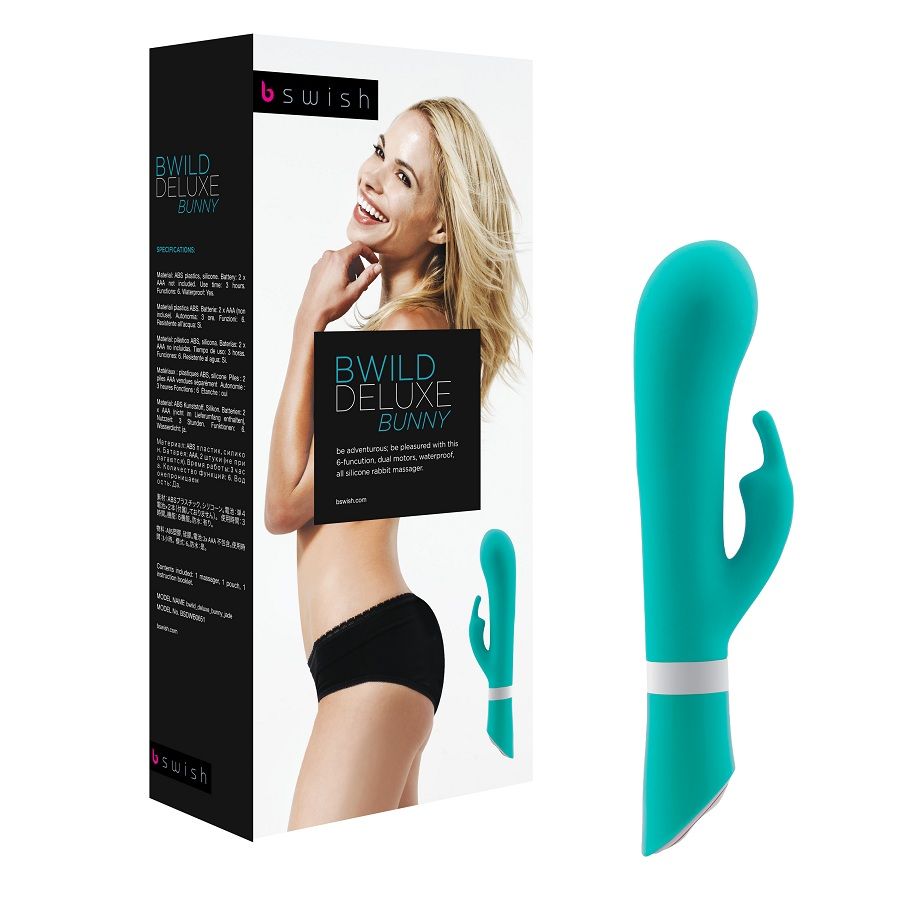 B SWISH – BWILD DELUXE BUNNY RABBIT VIBRATEUR JADE