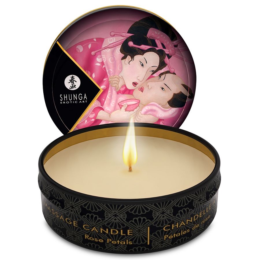 SHUNGA – MINI CARESSE À LA BOUGIE PRÉSENTOIR BOUGIES DE MASSAGE 24 UNITÉS