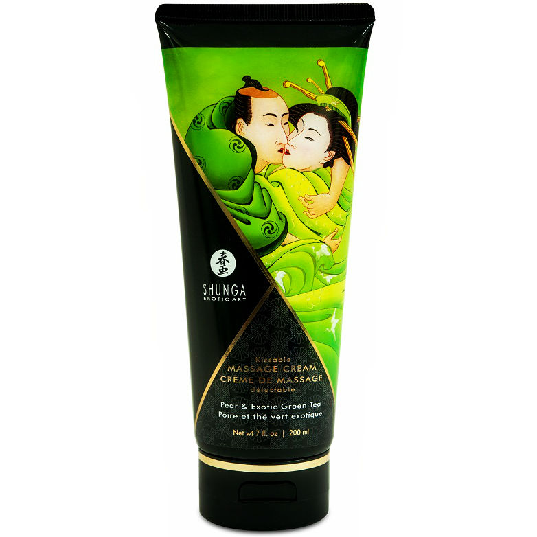 SHUNGA – CRÈME DE MASSAGE POIRE  THÉ VERT 200 ML