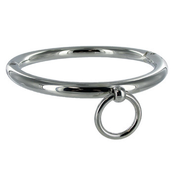 METAL HARD – COLLIER BDSM AVEC ANNEAU 18CM