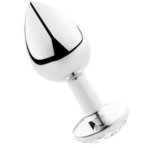 SECRETPLAY – PLUG ANAL TRANSPARENT ALUMINIUM 8 CM