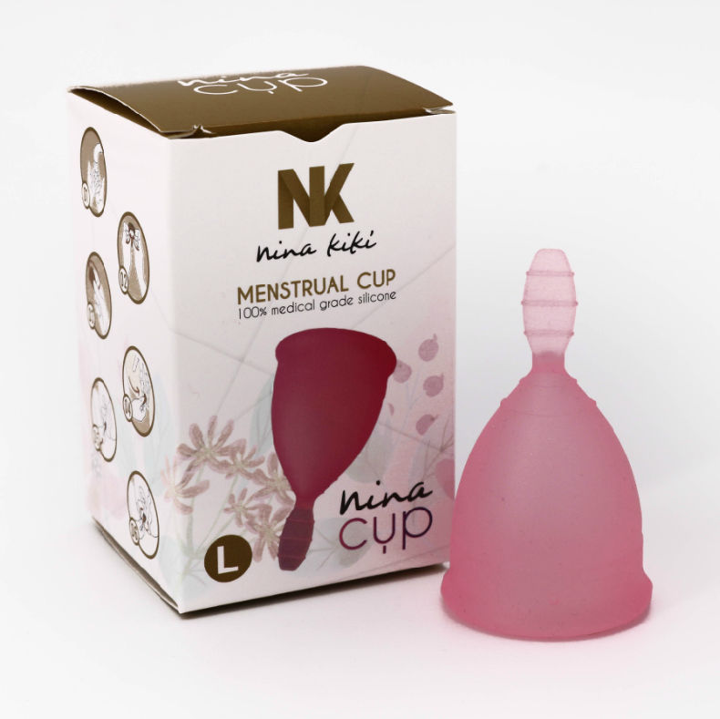 NINA KIKÍ – COUPE MENSTRUELLE ROSE TAILLE L 6 + 1 GRATUITE