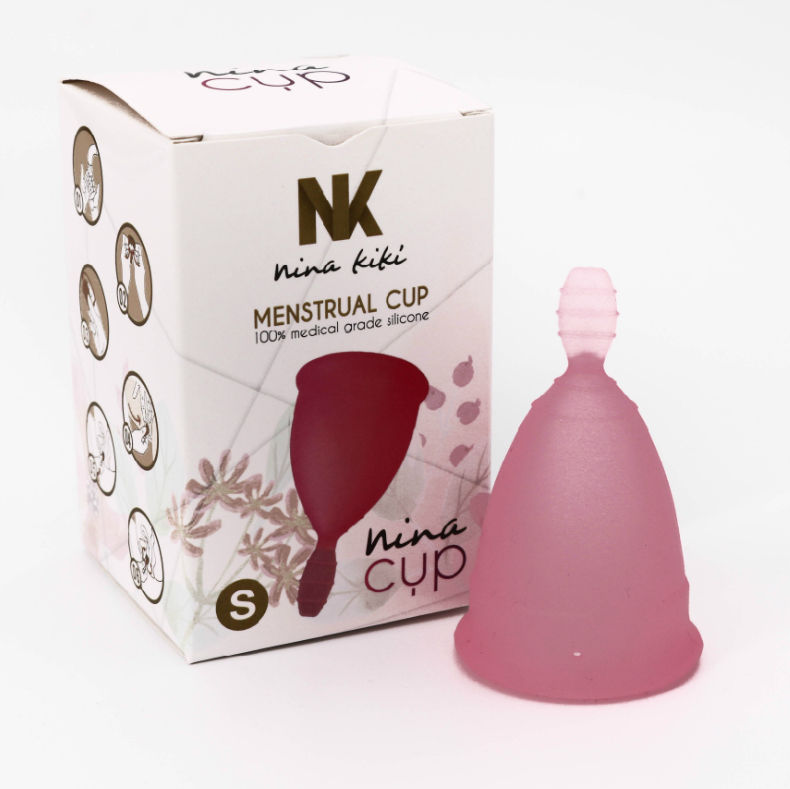 NINA KIKÍ – COUPE MENSTRUELLE ROSE TAILLE S 6 + 1 GRATUITE