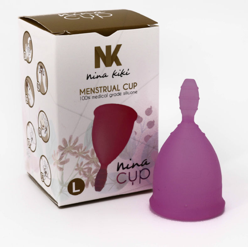NINA KIKÍ – COUPE MENSTRUELLE VIOLET TAILLE L 6 + 1 GRATUITE