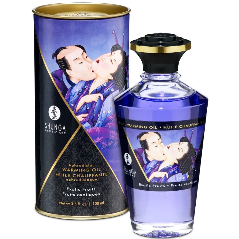 SHUNGA – HUILE DE MASSAGE EFFET THERMIQUE SAVEUR FRUITS EXOTIQUES 100 ML